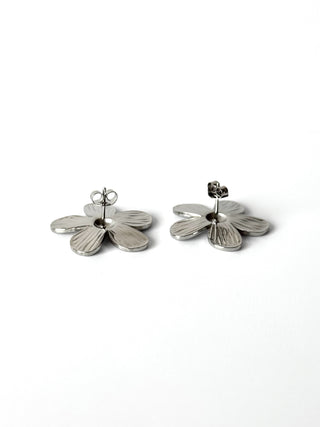 Aros de acero modelo #901 plateado
