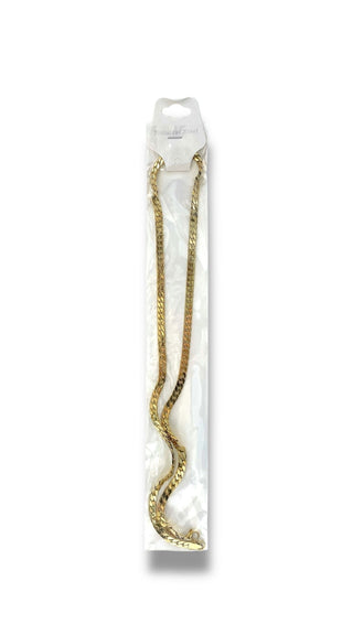 #B-5 Cadena Piel de Serpiernte_Dorado 5mm