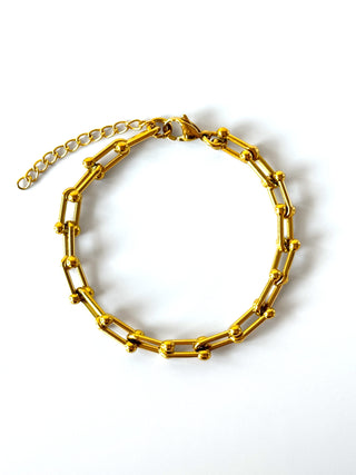 Pulsera cadena #1 dorado