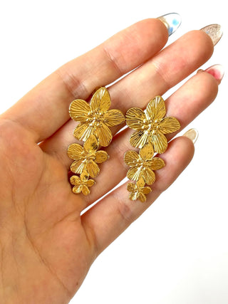 Aros de acero modelo #898 dorado
