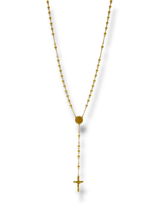 #1270 Collar Rosario_Dorado 5mm