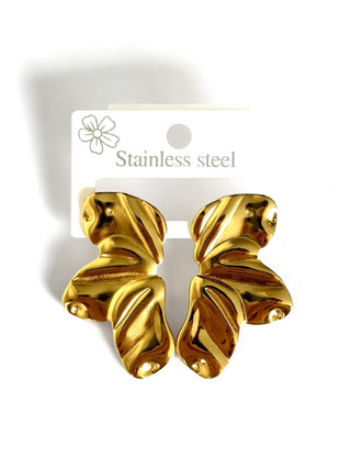 Aros de acero modelo #917 dorado