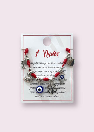 Pulsera de 7 nudos modelo #2706 ojo turco 1
