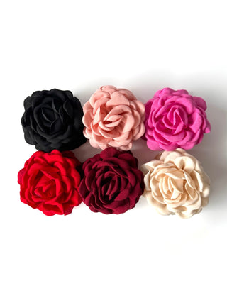 Pinche de flor de tela 9cm