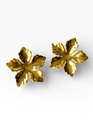 Aros de acero modelo #9211 dorado