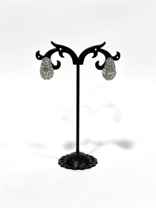 Aros Strass de fantasía #635 plateado