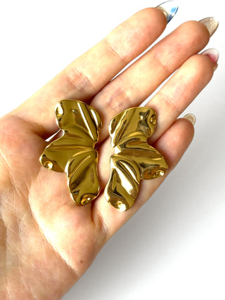 Aros de acero modelo #917 dorado