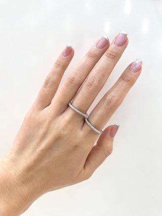 Anillo Strass Liso P #41