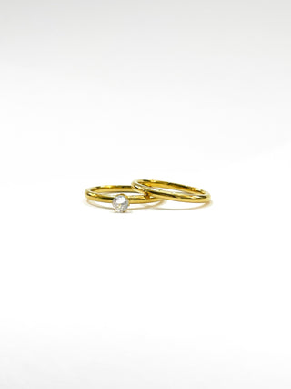 Anillo Doble Liso D #38