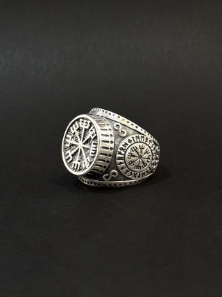 Anillo de hombre en acero vikingo #793