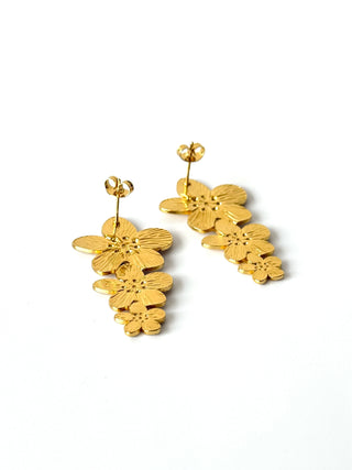 Aros de acero modelo #898 dorado