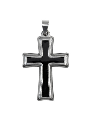Colgante #1713 cruz negro_grande