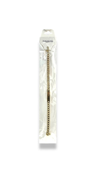 Pulsera de cadena de acero modelo A-9 #10_ 5mm