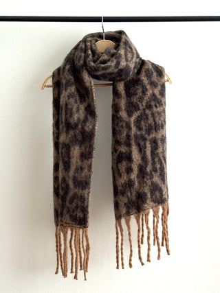 Bufanda Animal Print Punto #Café