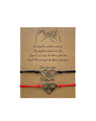 Pulsera de pareja y amistad modelo #332 latido del corazón