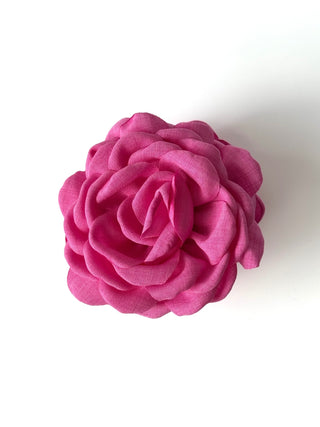 Pinche de flor de tela 9cm
