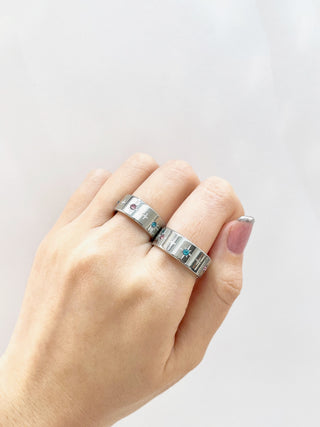 Anillo #8 Punto de Luz Gruesa P