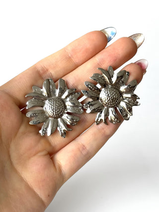 Aros de acero modelo #919 plateado