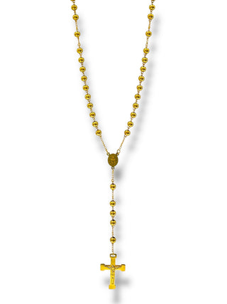 #1276 Collar Rosario_Dorado 8mm