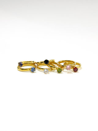 Anillo Circular con Piedra D #21_ 24