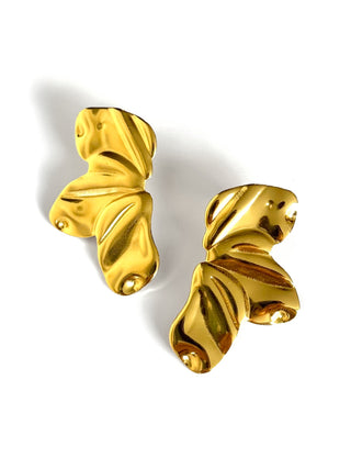 Aros de acero modelo #917 dorado
