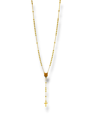 #1264 Collar Rosario_Dorado 3mm