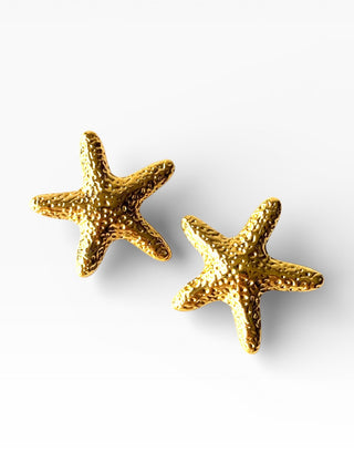 Aros de acero modelo #9214 dorado