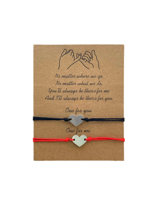 Pulsera de pareja y amistad modelo #324 corazón