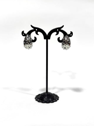 Aros Strass de fantasía #636 plateado