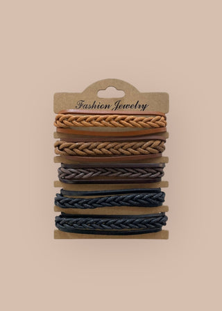 Pulsera combi de cuero modelo #257