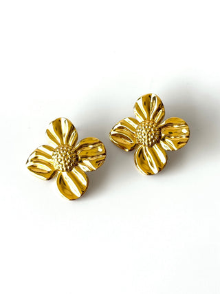 Aros de acero modelo #918 dorado