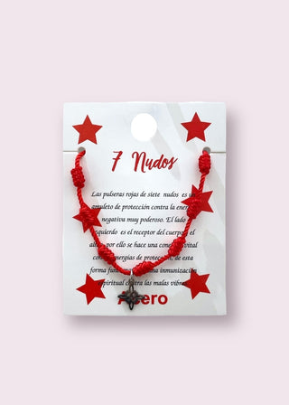 Pulsera de 7 nudos modelo #448 nudo de bruja