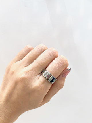 Anillo #8 Punto de Luz Gruesa P