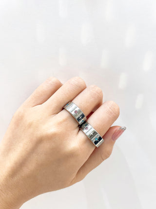 Anillo #8 Punto de Luz Gruesa P