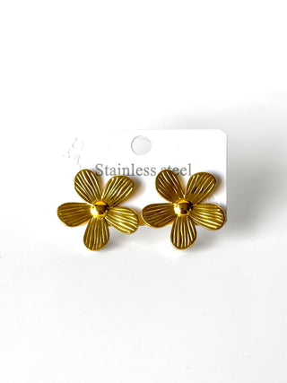 Aros de acero modelo #901 dorado