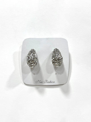 Aros Strass de fantasía #635 plateado