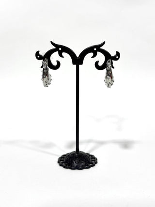 Aros Strass de fantasía #637 plateado