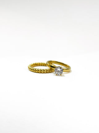 Anillo #4 Doble Trenzada D