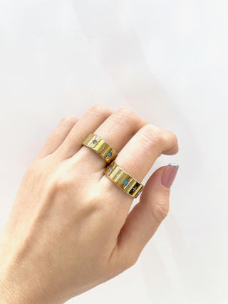 Anillo #9 Punto Luz Gruesa D