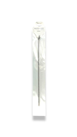 Pulsera de cadena de acero modelo C-8 #19_ 3mm