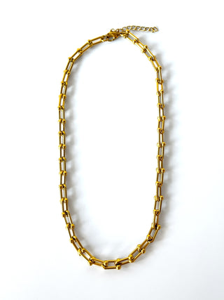 Collar de acero #1 dorado