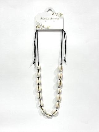 Collar de concha_cinta negro #1410 negro