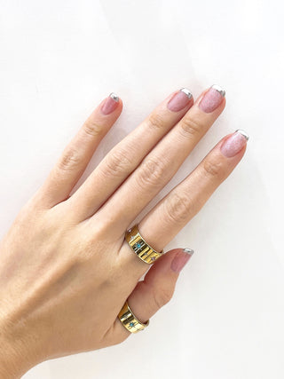 Anillo #9 Punto Luz Gruesa D