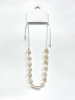 Collar de concha_cinta blanco #1410 blanco