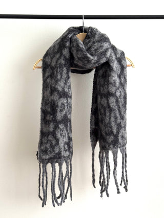 Bufanda Animal Print Punto #Gris
