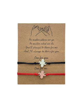 Pulsera de pareja y amistad modelo #325 clover