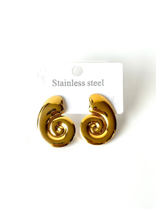 Aros de acero modelo #915 dorado