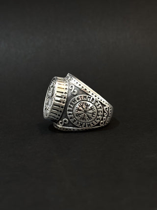 Anillo de hombre en acero vikingo #793