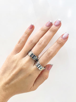 Anillo #8 Punto de Luz Gruesa P