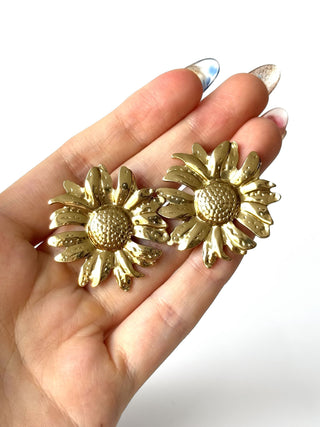 Aros de acero modelo #919 dorado